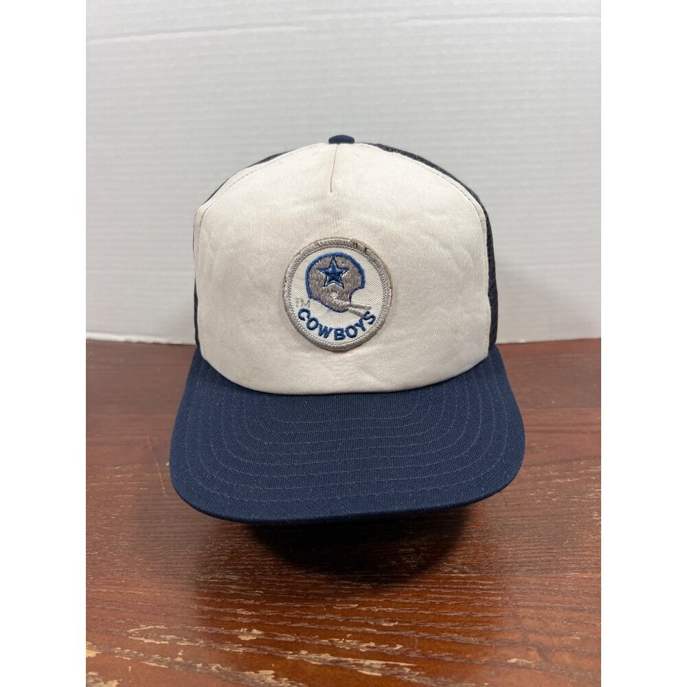 Vintage Dallas Cowboys NFL Mesh Trucker Patch Hat Snapback X3
